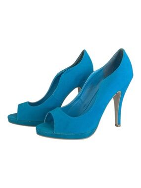 Charming Charlie Turquoise Cupio Platform Heels size 8